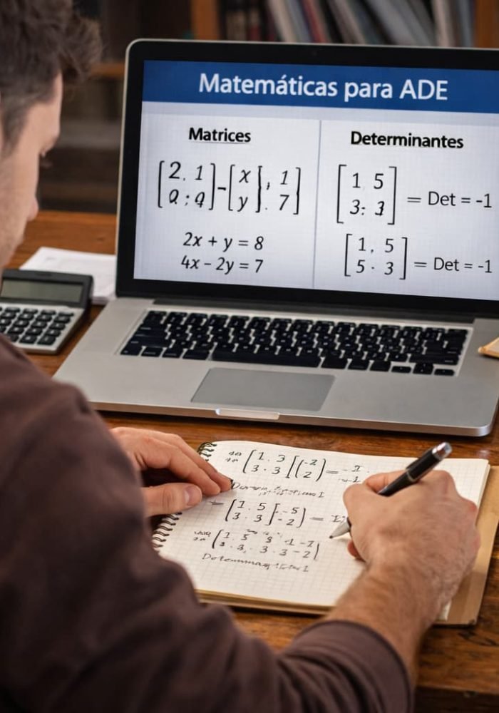 Clases online de matemáticas ADE